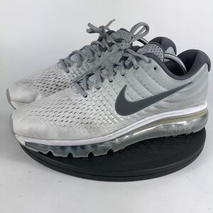 Nike Air Max 2017 Gray Athletic Running Shoes 849559-101 Men’s Size 10